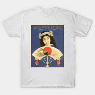 Toyo Kisen Kaisha (Steamship Company) Japanese Beauty Vintage Poster Design T-Shirt